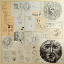 Collage di note, idee e schizzi sul tema del sole di Piero Fornasetti. Credit: Courtesy Fornasetti