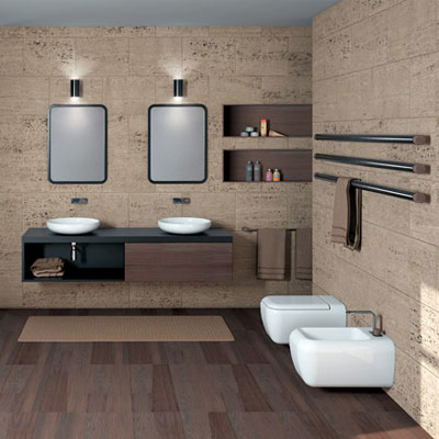 Dimensioni e ingombri dei sanitari nella progettazione del bagno Lavabo e lavatrice affiancati