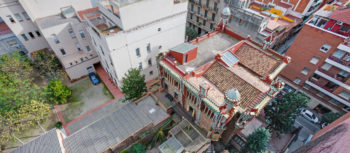 Casa Vicens di Gaudì foto di Casa Vicens nel contesto del quartiere Gràcia a Barcellona