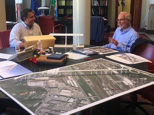 Ponte Morandi e Renzo Piano: Incontro tra Toti e Renzo Piano
