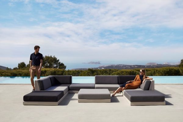 divano per terrazze e giardino Pixel di Vondom