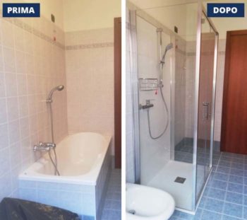 rinnovare bagno senza ristrutturare: Sostituire vasca con doccia CambioVasca