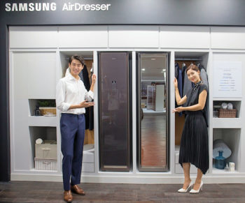 armadio lava asciuga stira AirDresser di Samsung