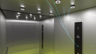 interno di ascensori: connettività sicurezza sostenibilità