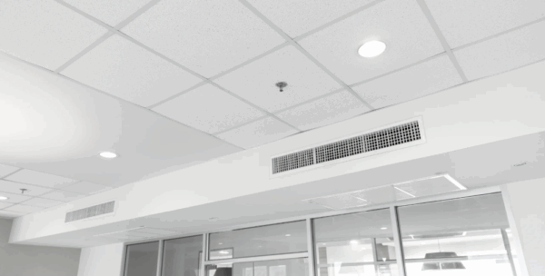 controsoffitto modulare in cartongesso dove inserire impianti, adatti a uffici, scuole, ospedali
